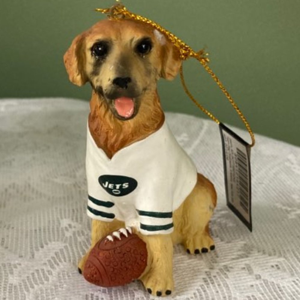 NFL NY Jets Dog Ornament - Golden